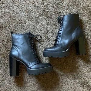Laced up Heeled Boots
